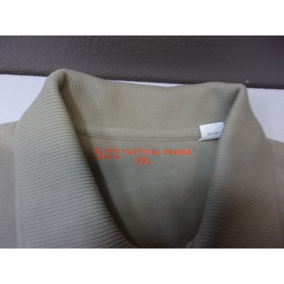 5.11 Tactical Professional Silver Tan Polo Shirt Men's Size 2XL Outdoors Hunting - Picture 3 of 6